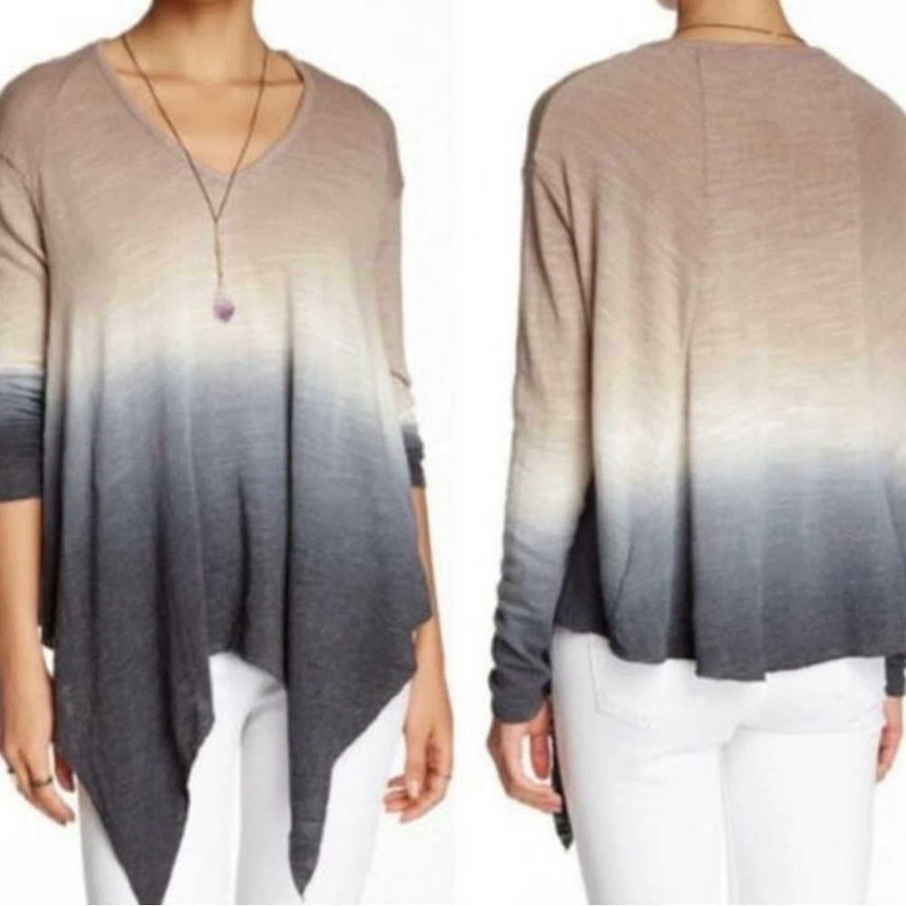 Anthropologie Young Fabulous & Broke YFB Gabby Ombre Tie Dye Boho Flowy Oversize - Picture 3 of 8